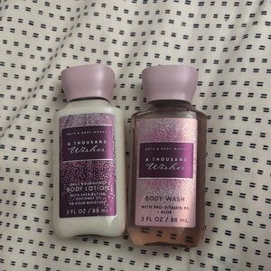 Bath & Body Works A Thousand Wishes Body Wash and Lotion - Purple